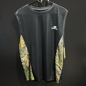 Mossy Oak Element Camo side panel muscle/sleeveless/tank top/shirt logo graphic